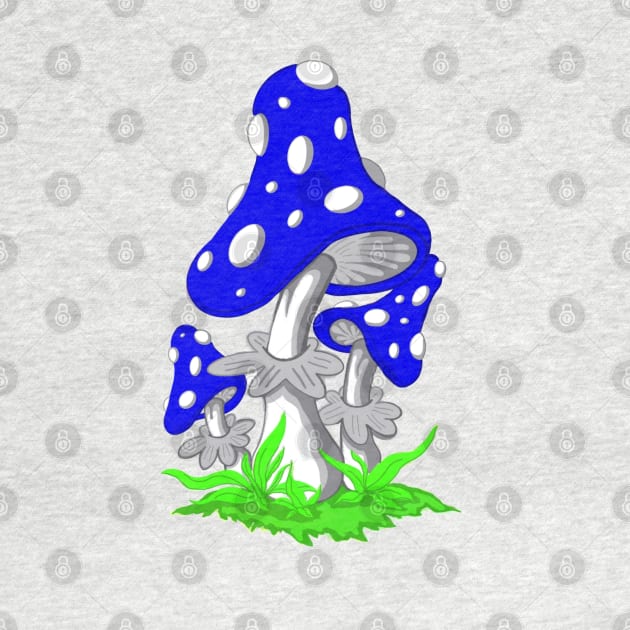 Blue Toadstool by TheEndDesign